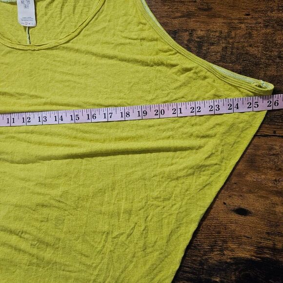 We the Free Lime Green Open Side Tank Small - Picture 5 of 7